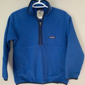 Kids medium blue Patagonia pullover fleece